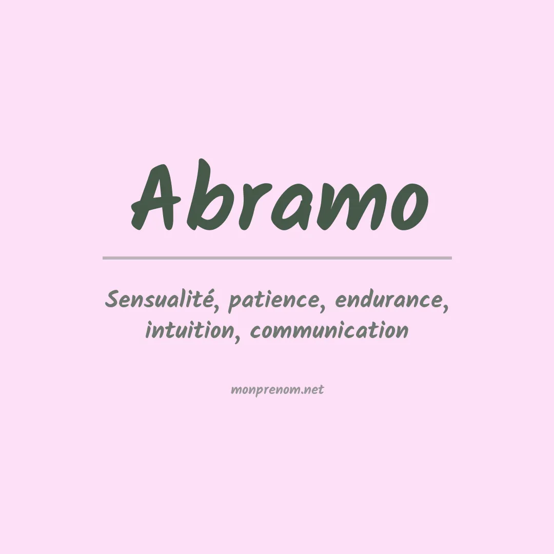 Prénom Abramo