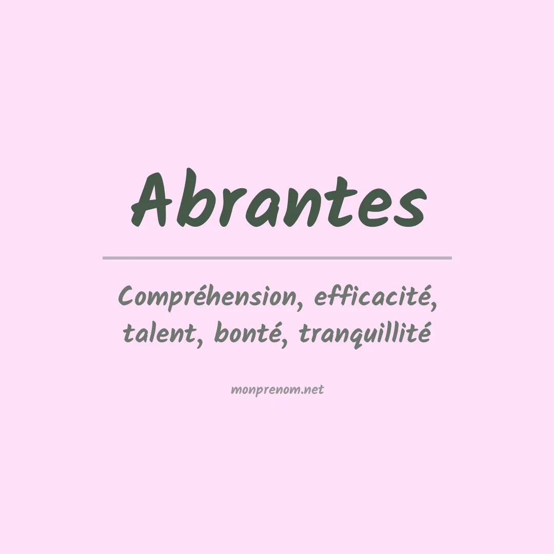 Prénom Abrantes
