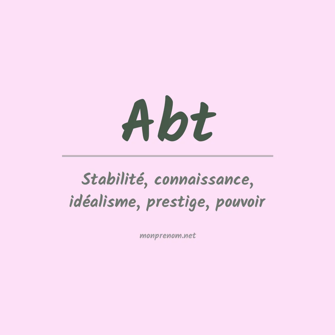 Prénom Abt
