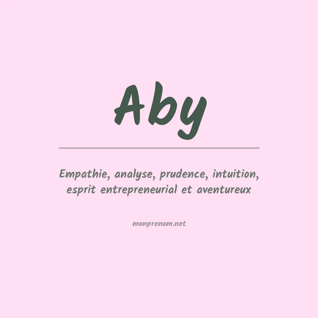 Prénom Aby