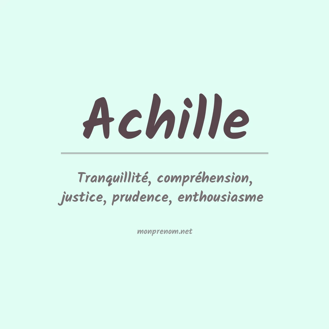 Prénom Achille