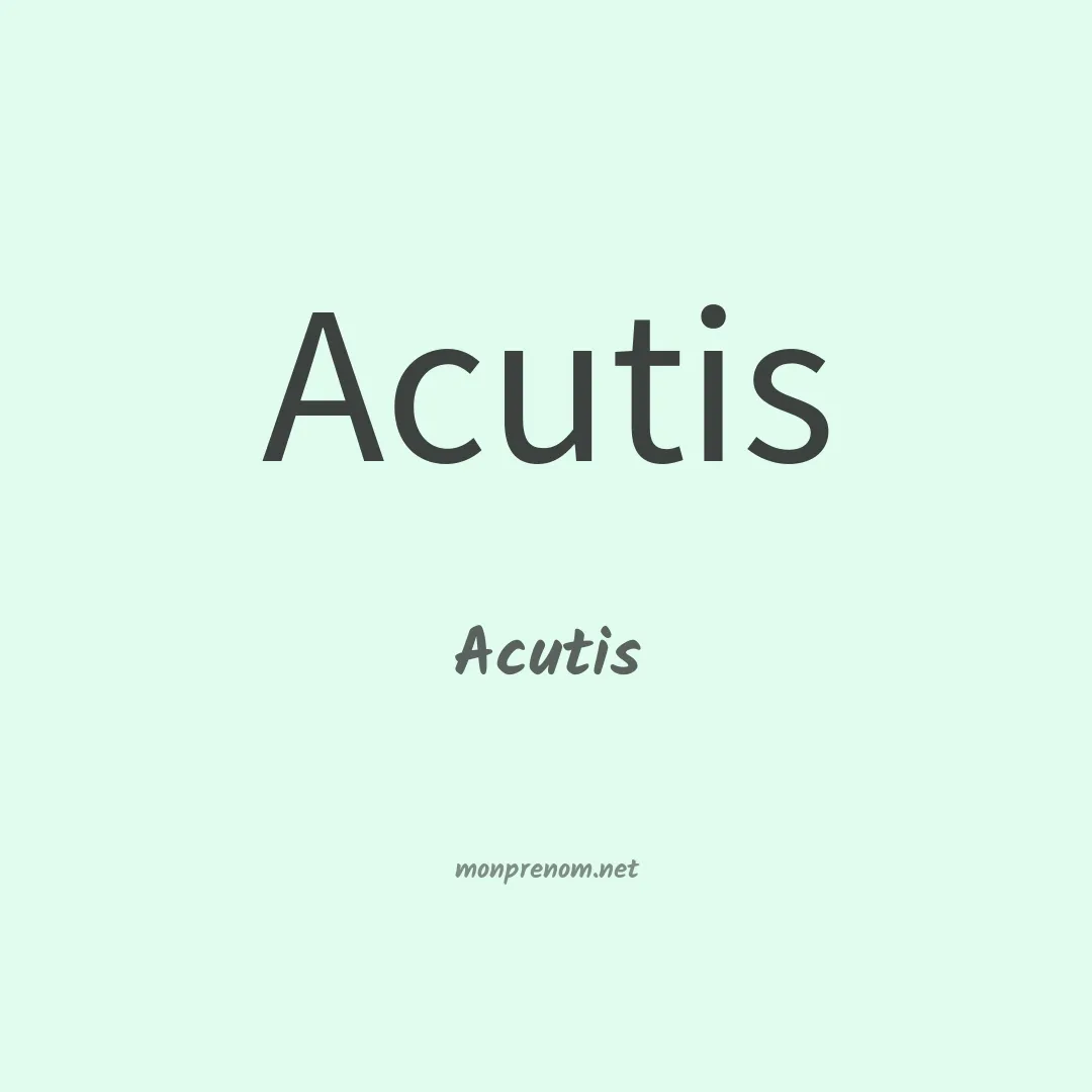 Acutis en chinois