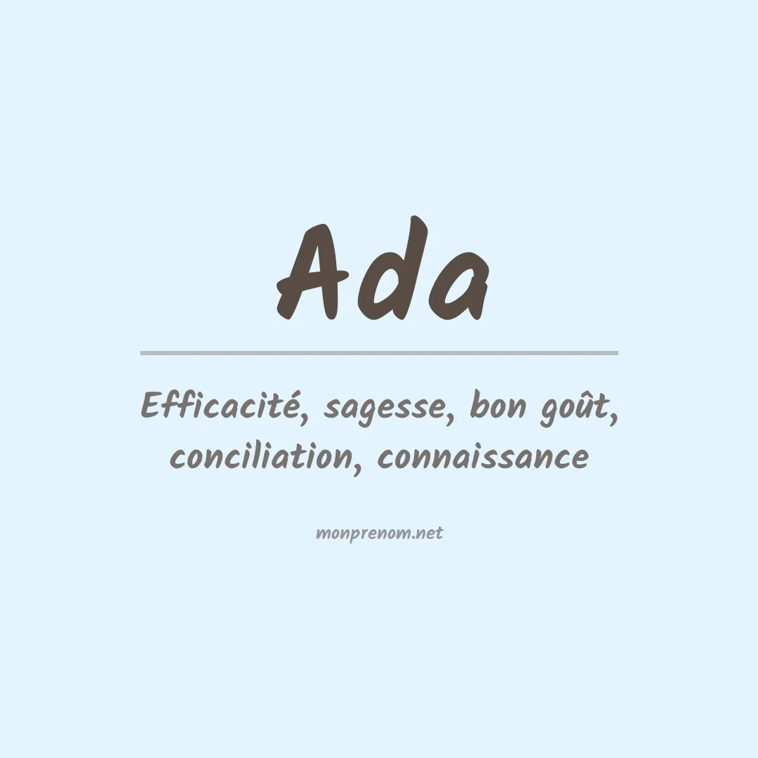Prénom Ada