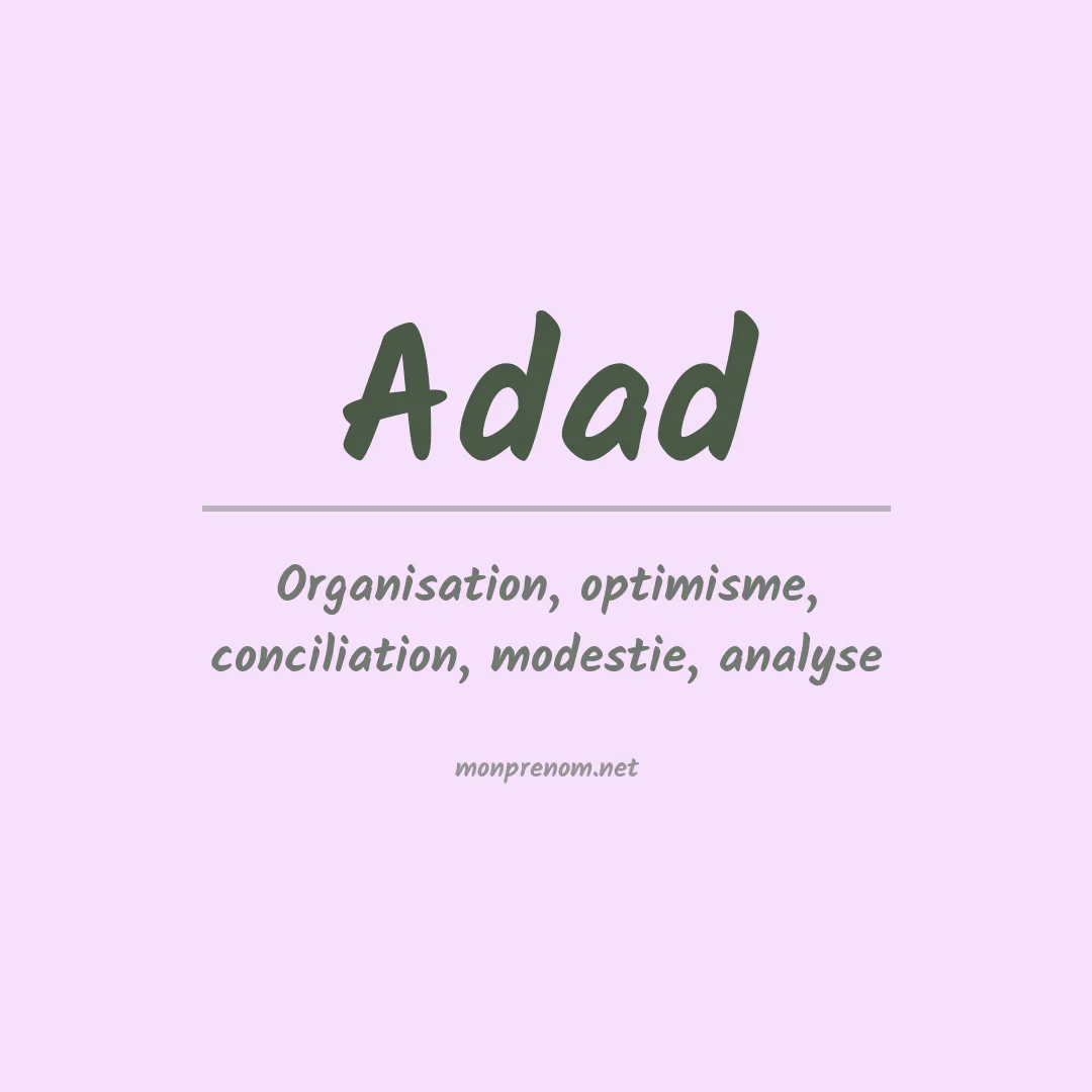 Signification du prénom Adad