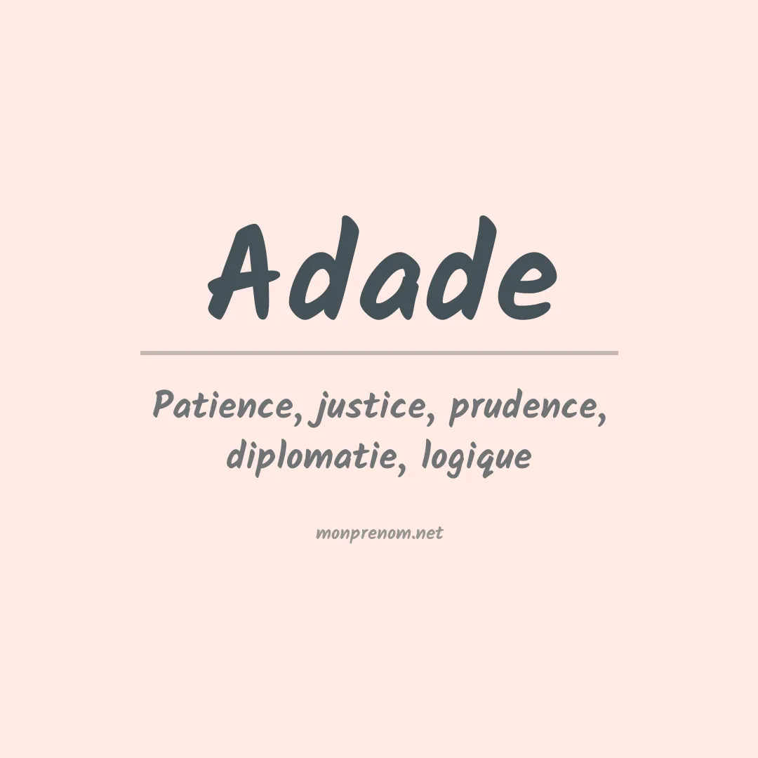 Signification du prénom Adade