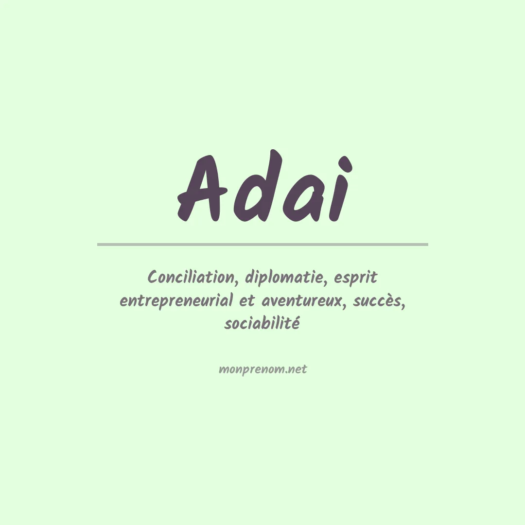 Prénom Adai
