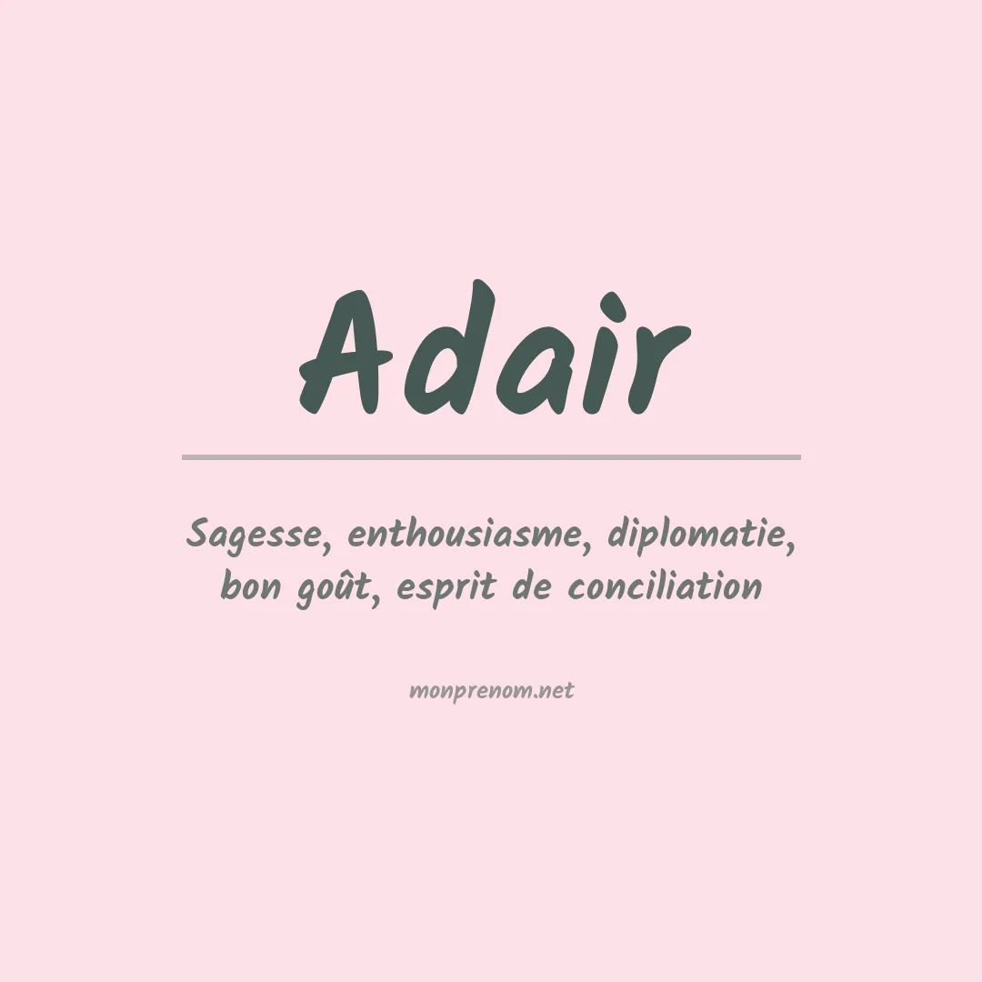 Prénom Adair