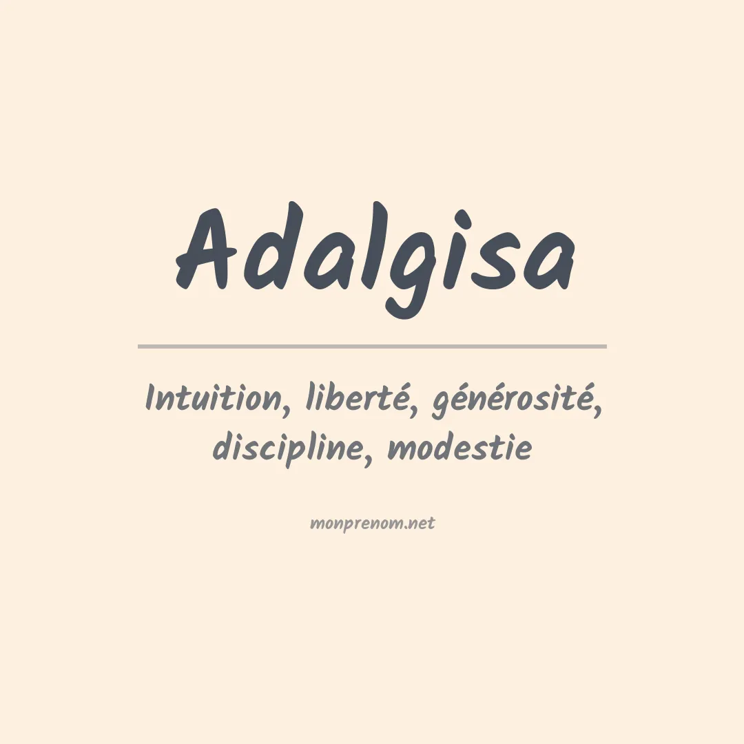 Signification du prénom Adalgisa