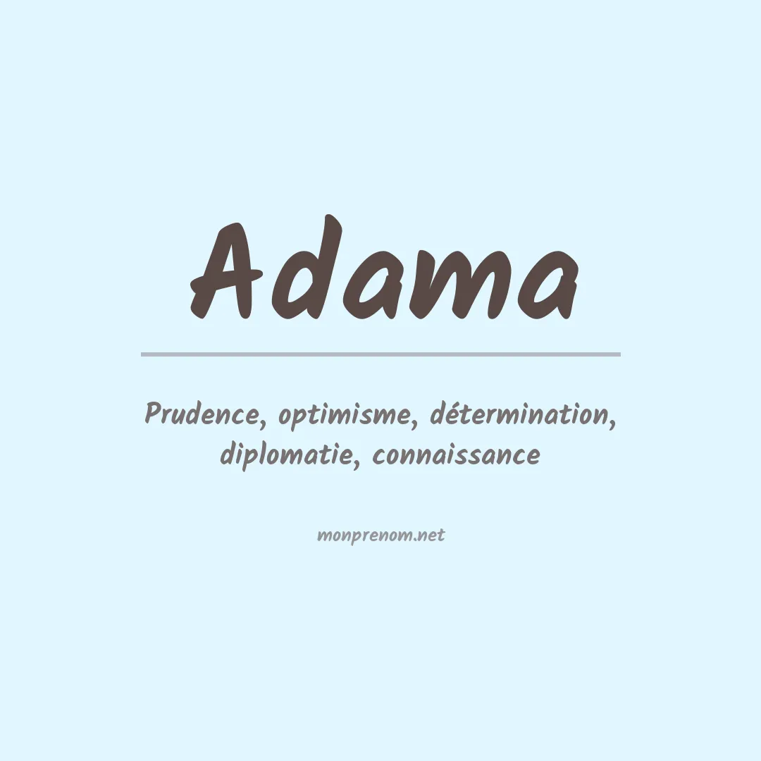 Prénom Adama