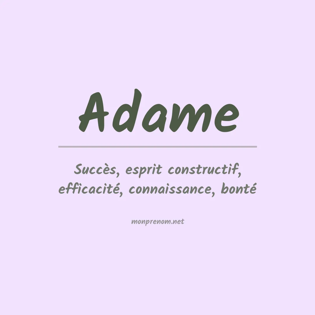 Prénom Adame