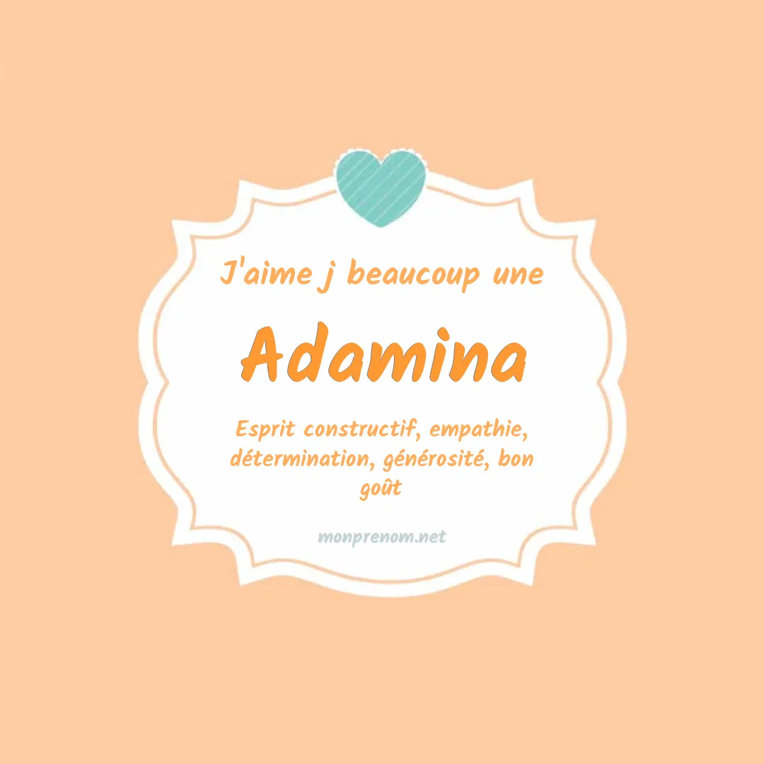 J'aime beaucoup Adamina