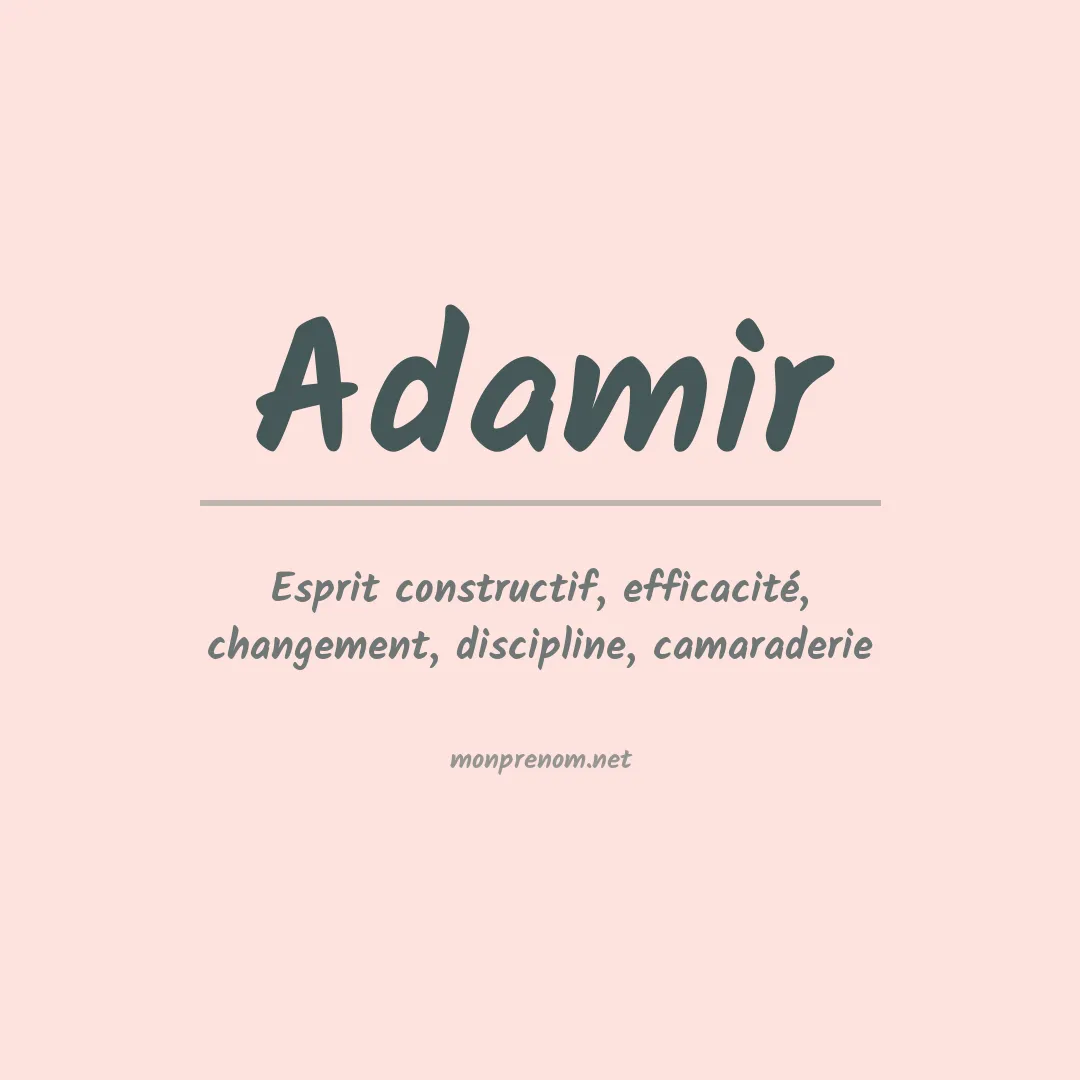 Prénom Adamir