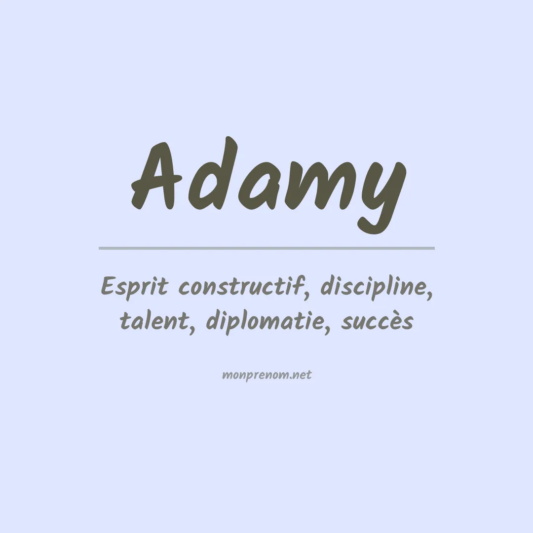 Prénom Adamy