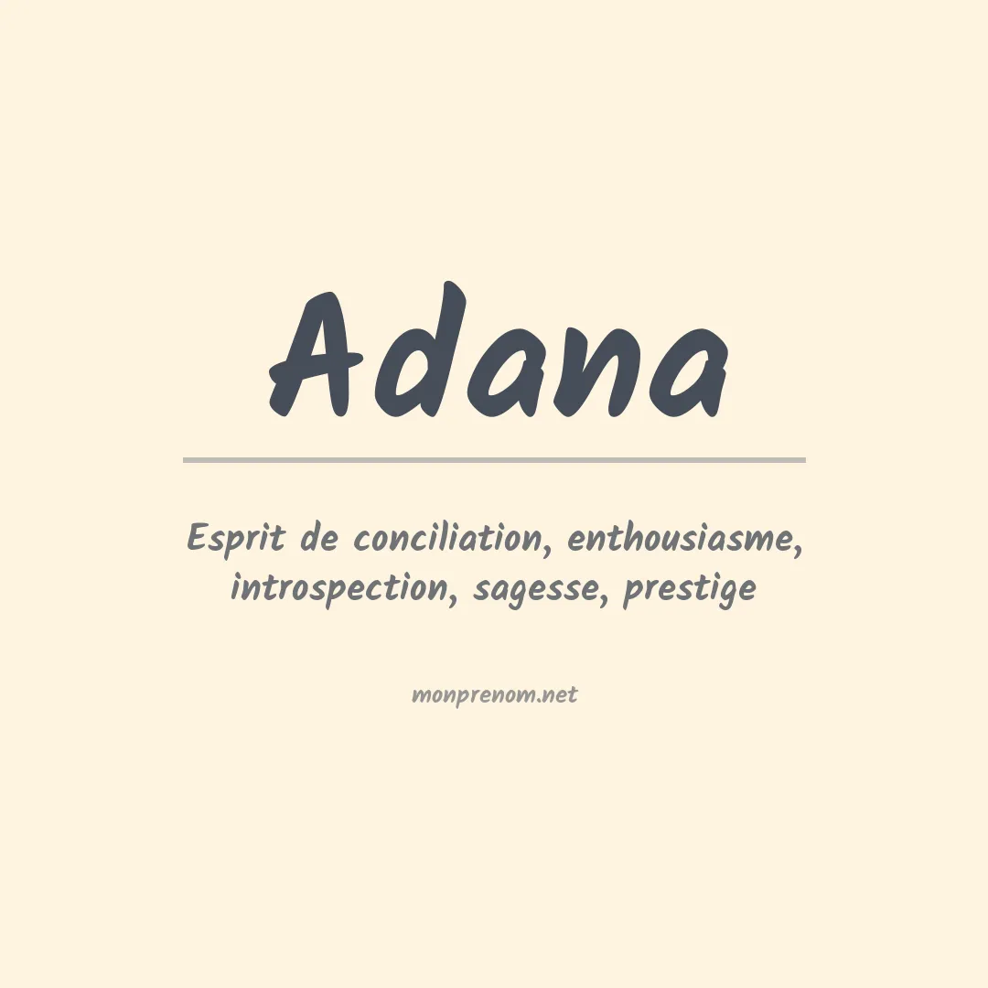 Prénom Adana