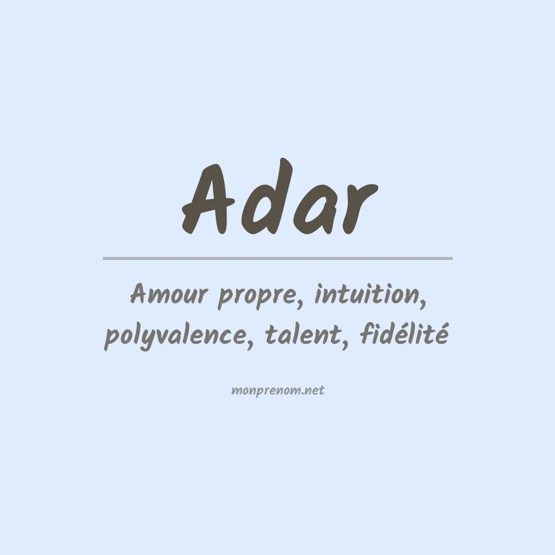 Prénom Adar