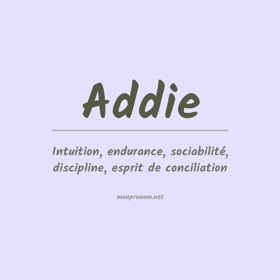 Prénom Addie