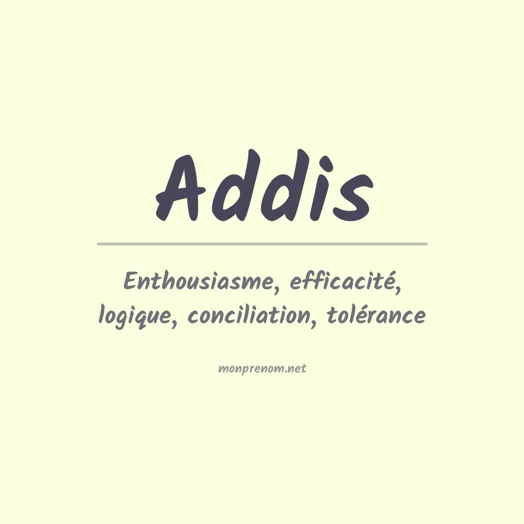 Prénom Addis