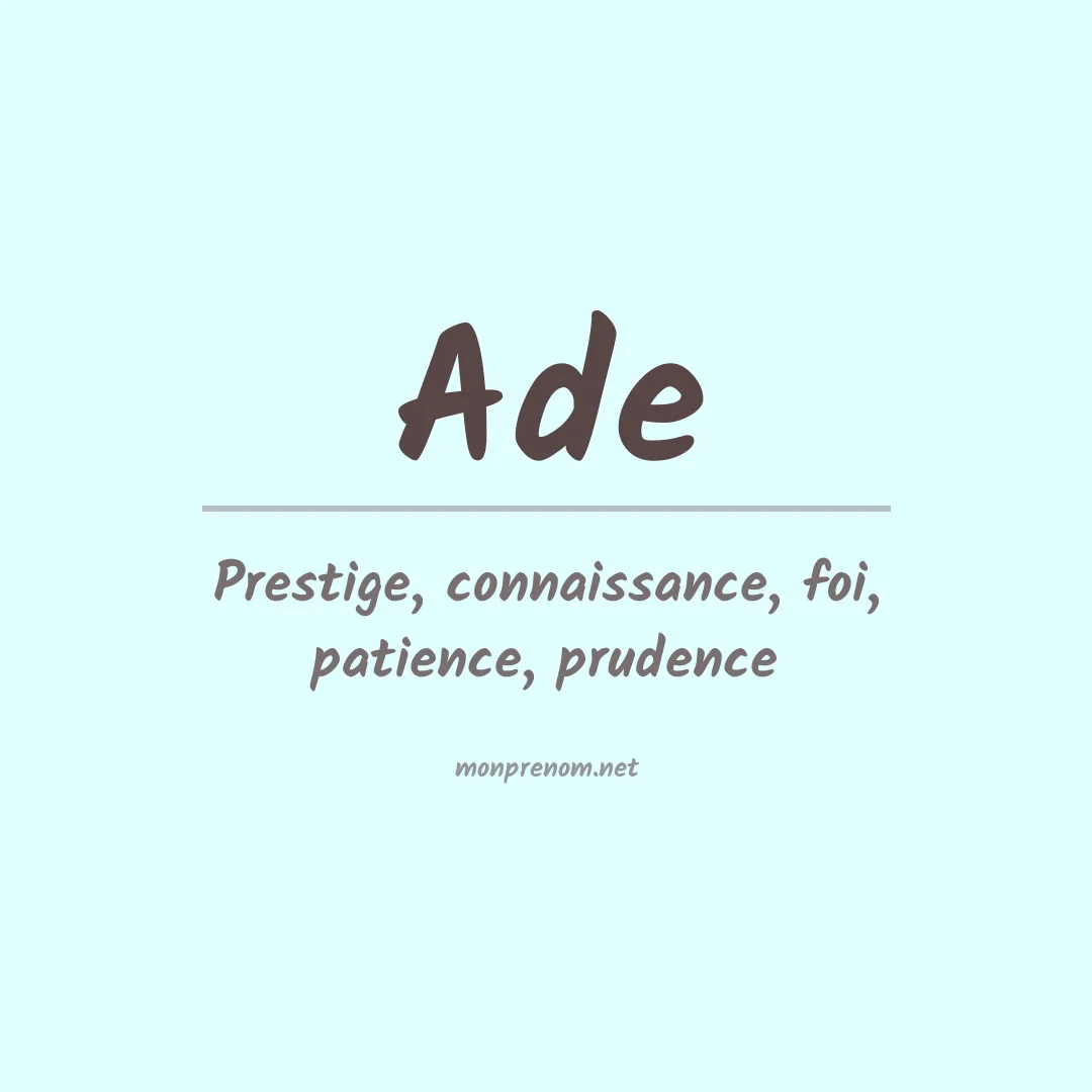 Prénom Ade