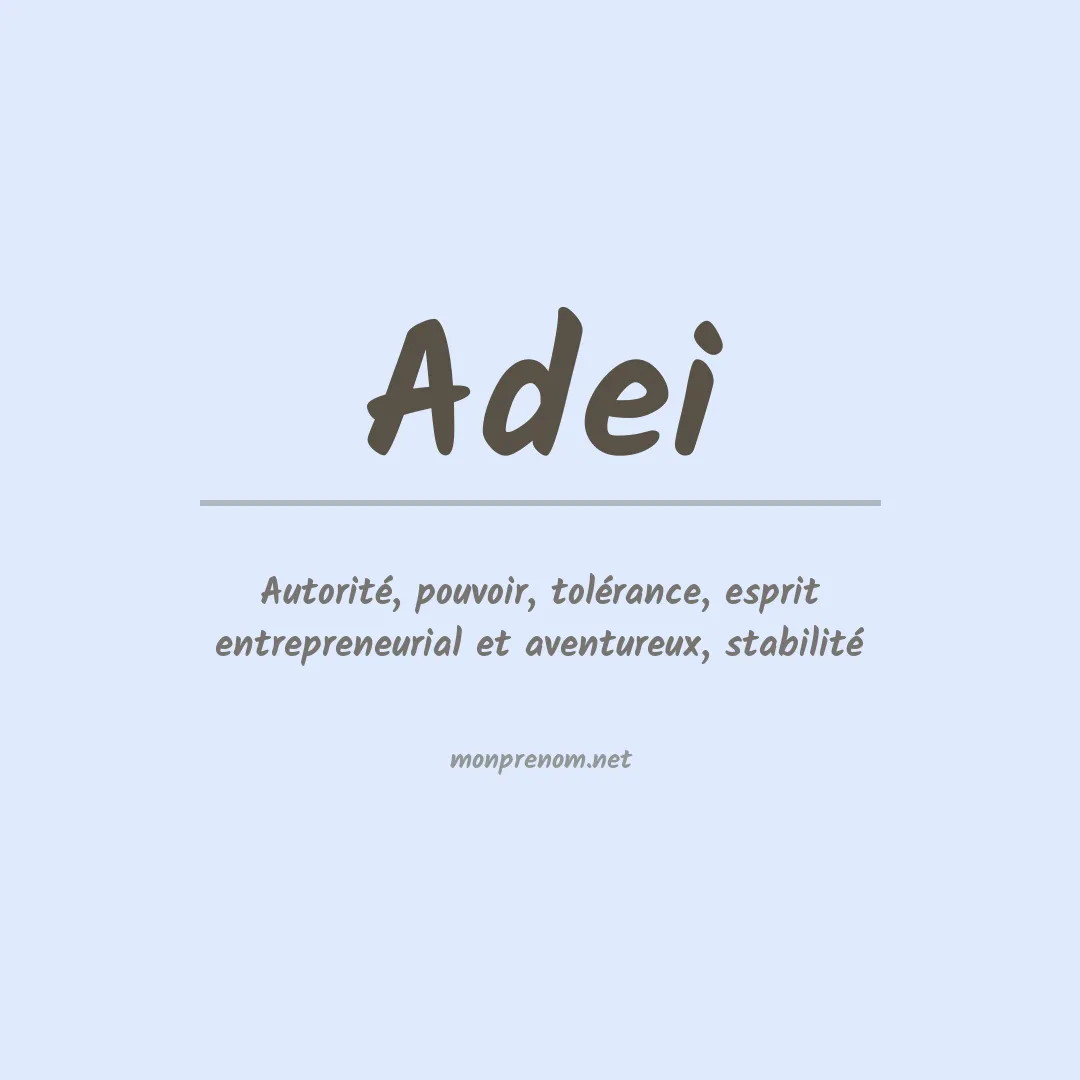 Prénom Adei
