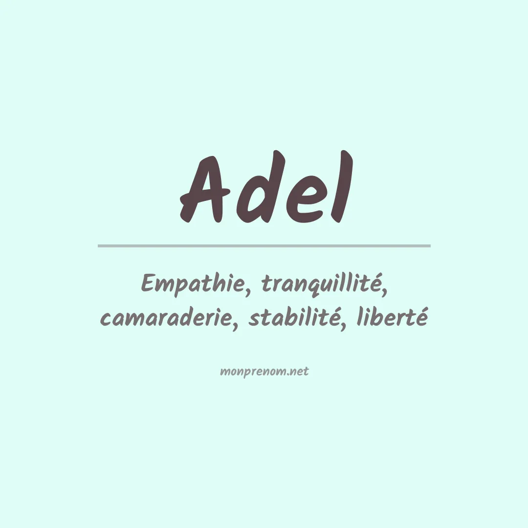 Prénom Adel