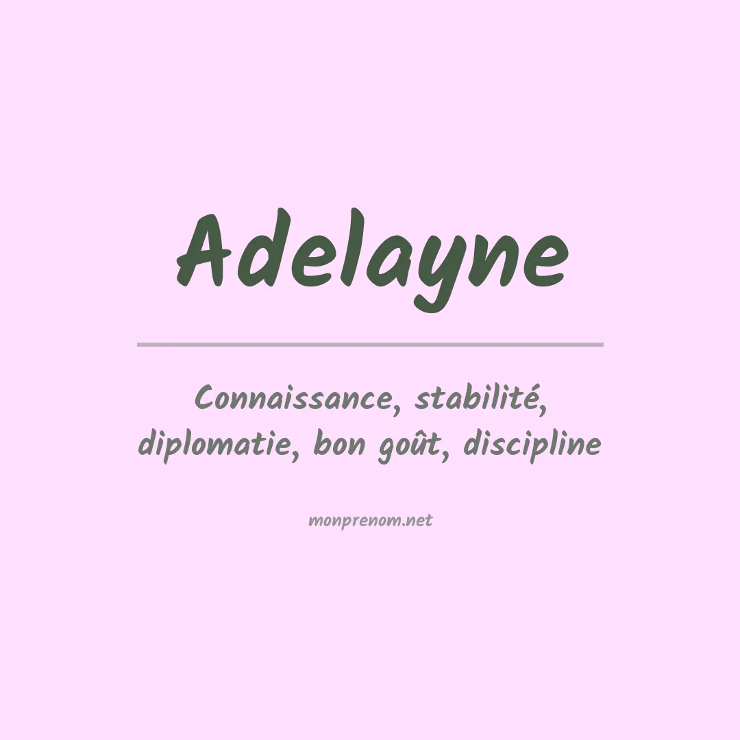 Prénom Adelayne