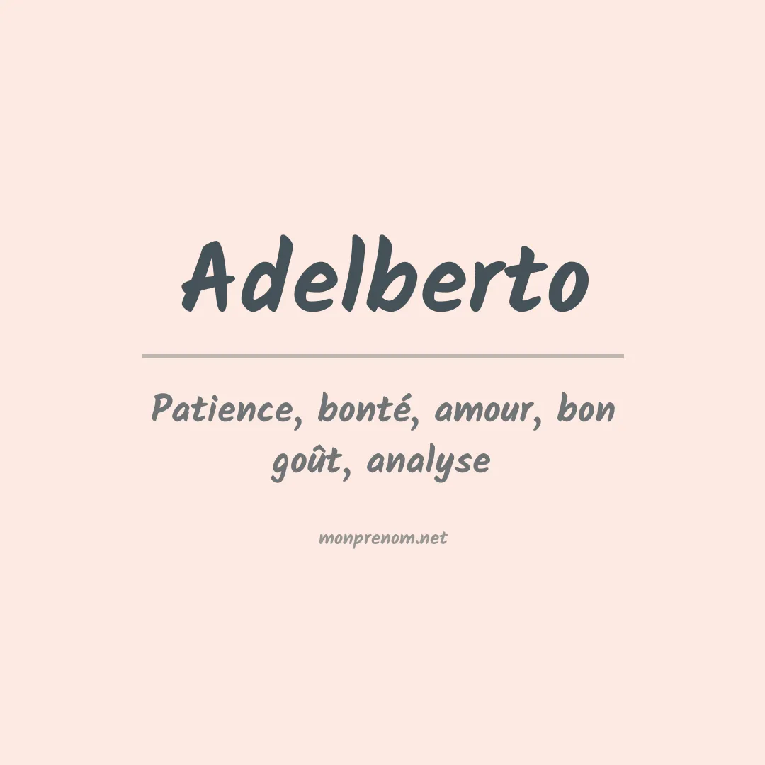 Prénom Adelberto