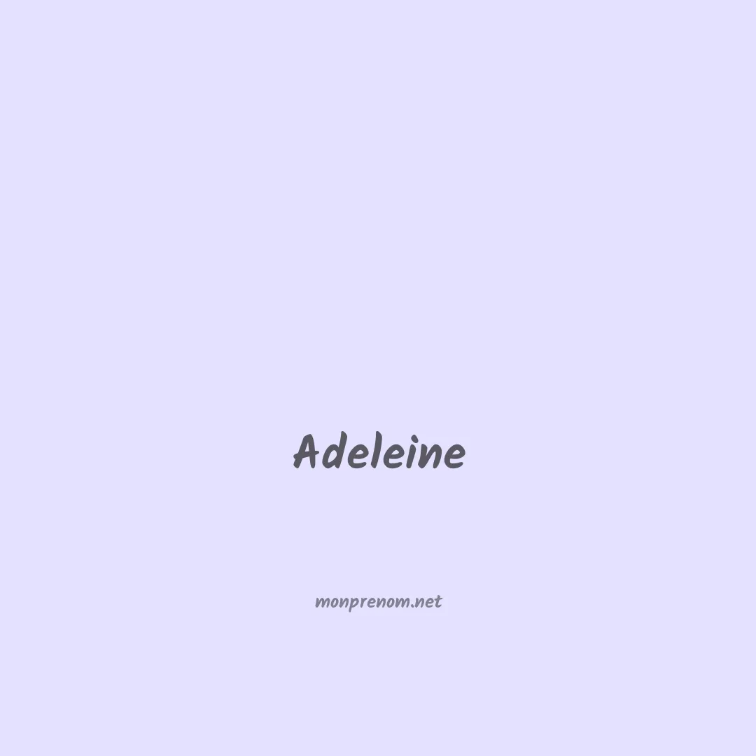 Adeleine en chinois