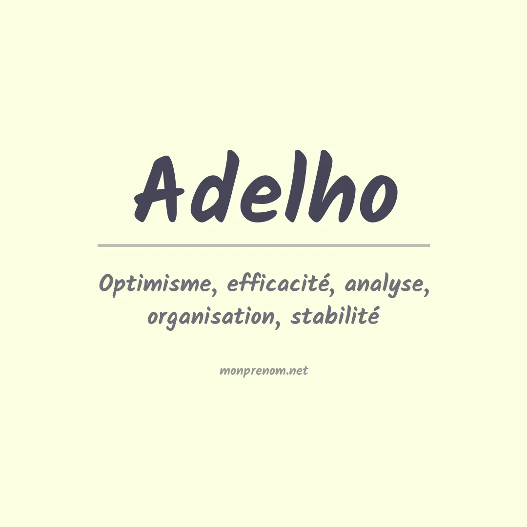 Prénom Adelho