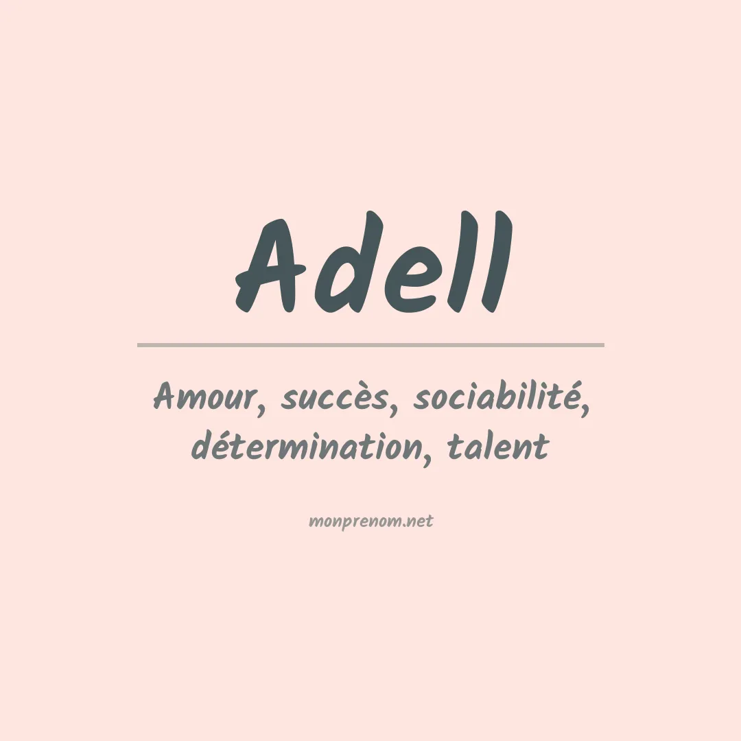 Prénom Adell