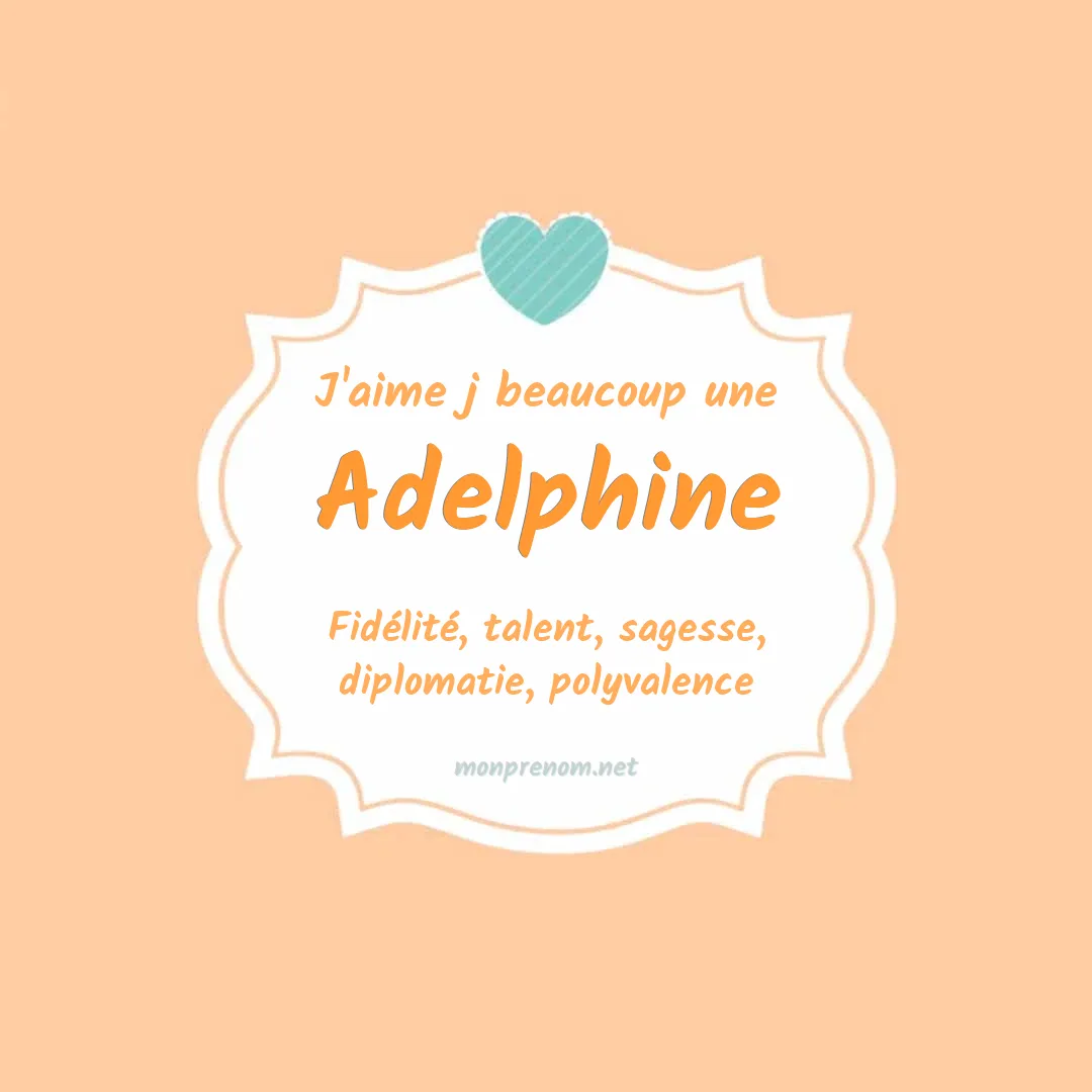 J'aime beaucoup Adelphine