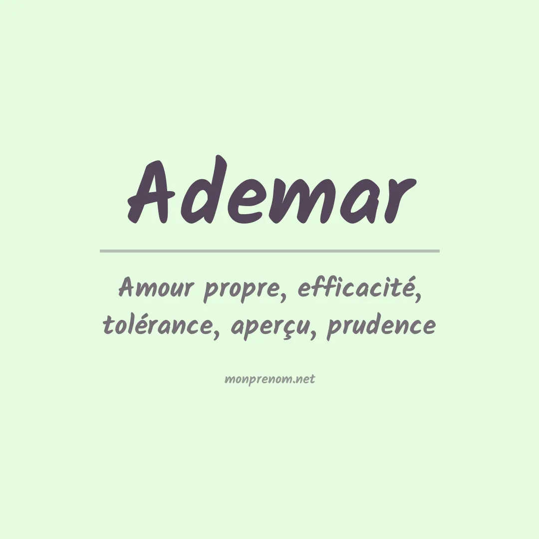 Prénom Ademar