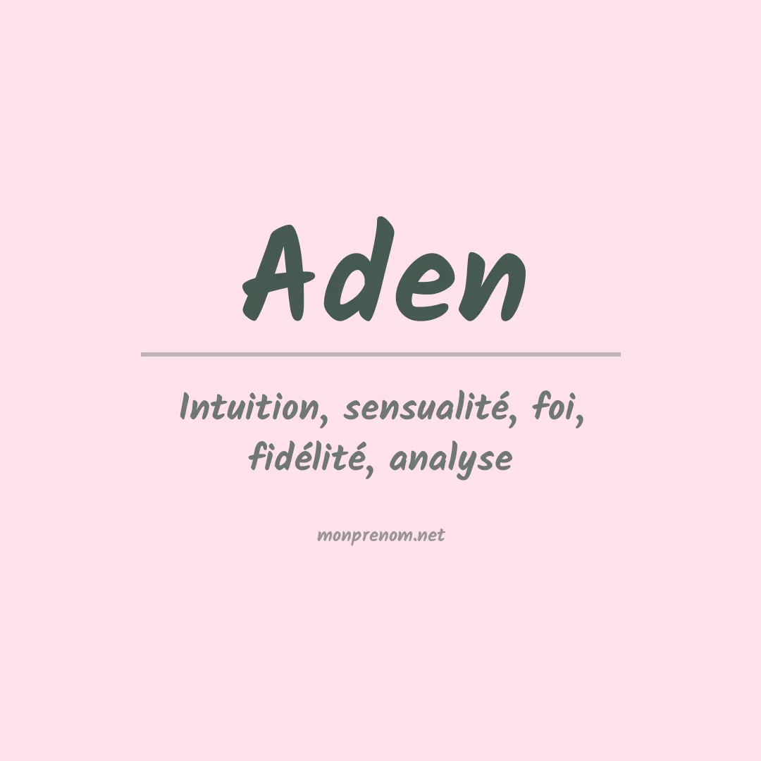 Prénom Aden