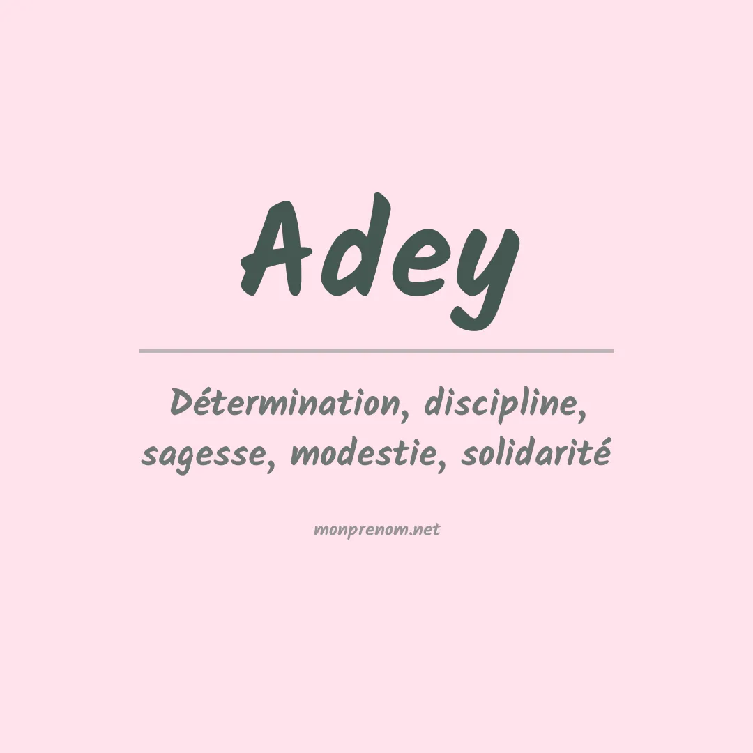 Prénom Adey