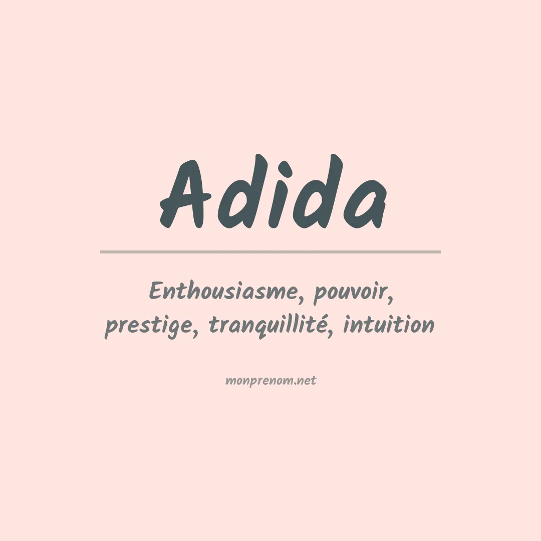 Signification du prénom Adida