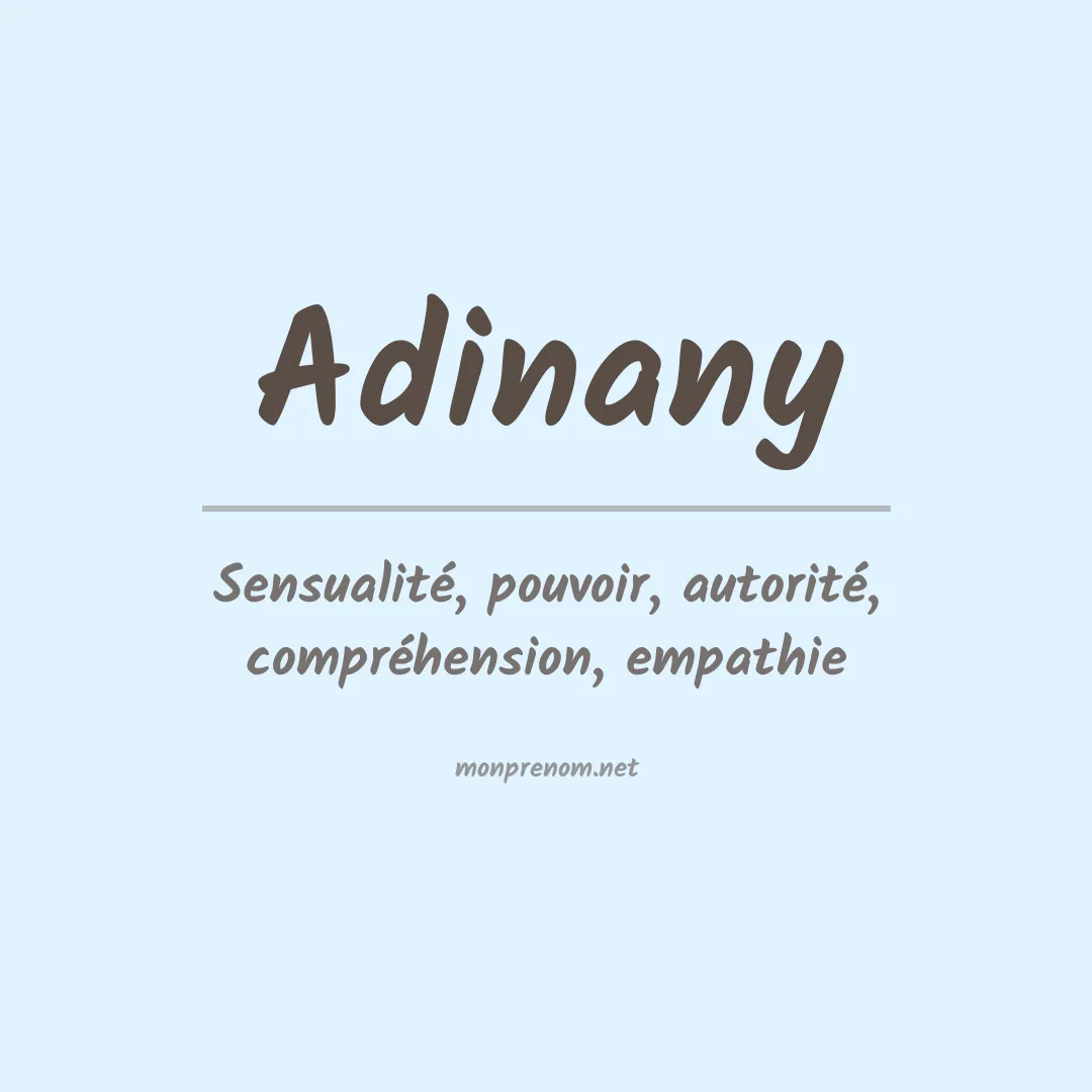 Signification du prénom Adinany