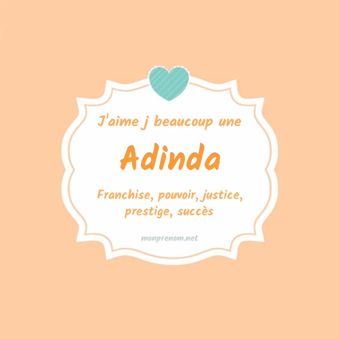 J'aime beaucoup Adinda