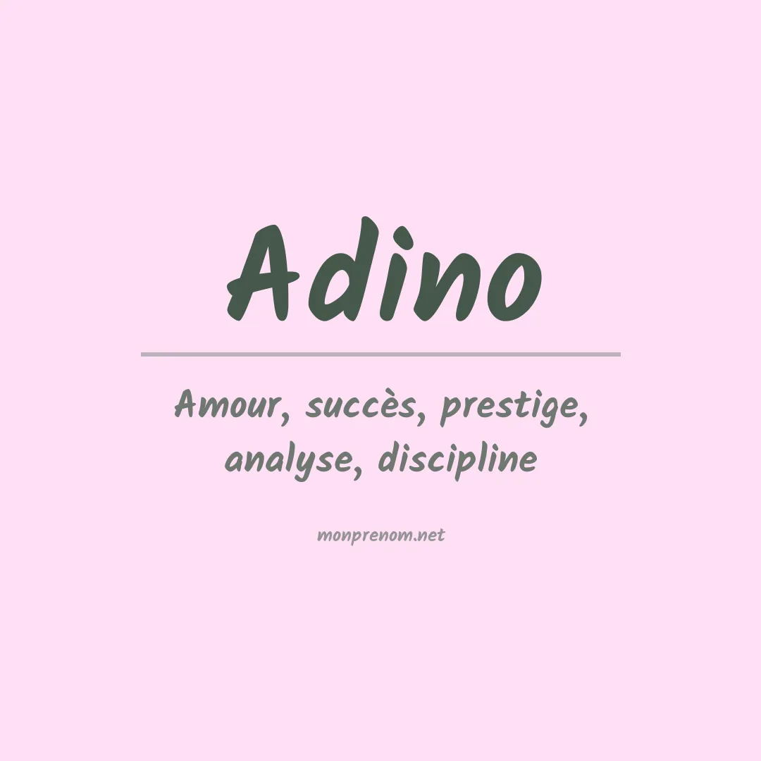 Prénom Adino