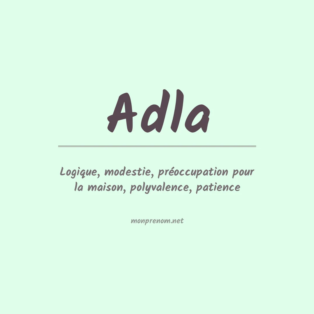 Prénom Adla