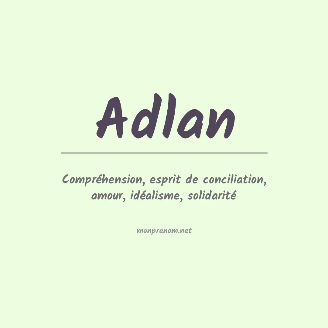 Prénom Adlan