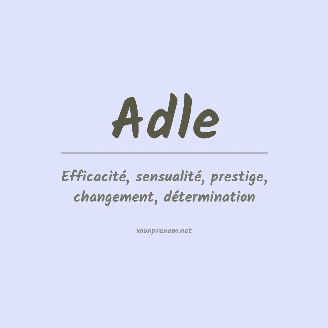 Prénom Adle