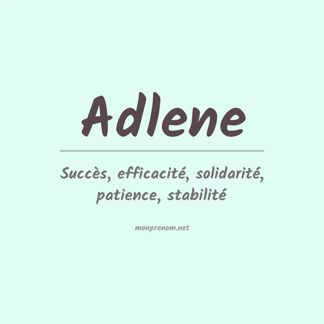Prénom Adlene