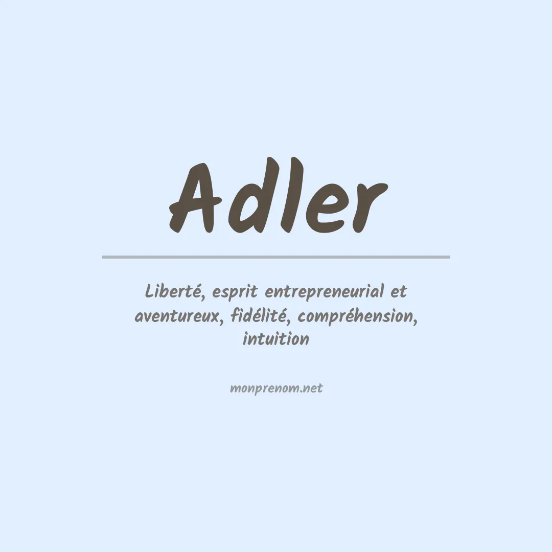 Prénom Adler