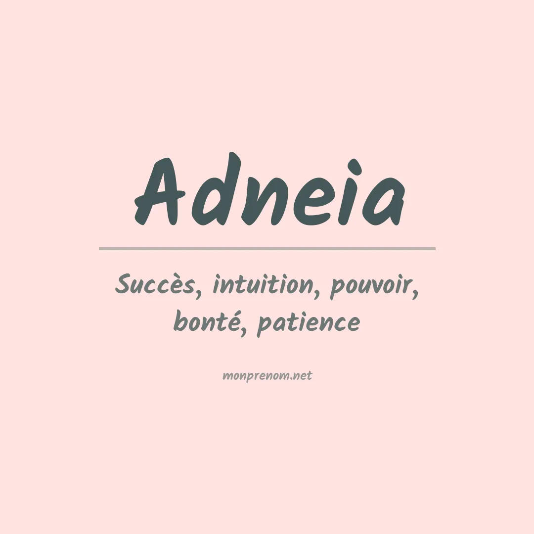 Prénom Adneia