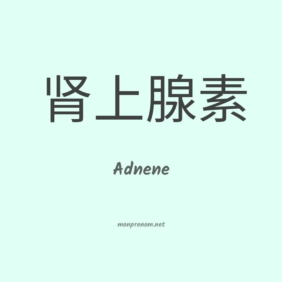 Adnene en chinois