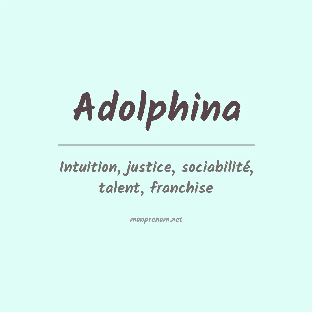 Prénom Adolphina