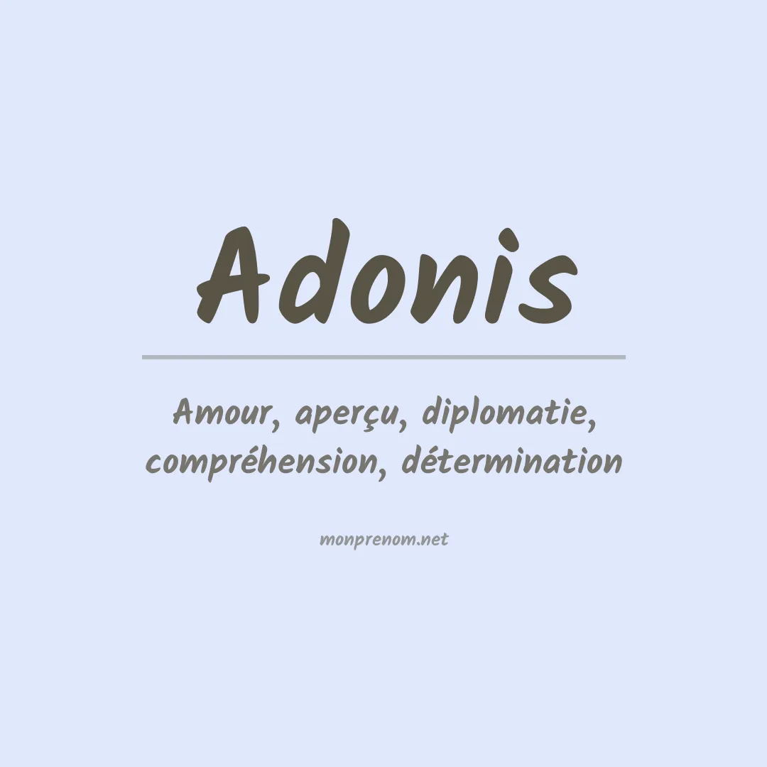 Prénom Adonis