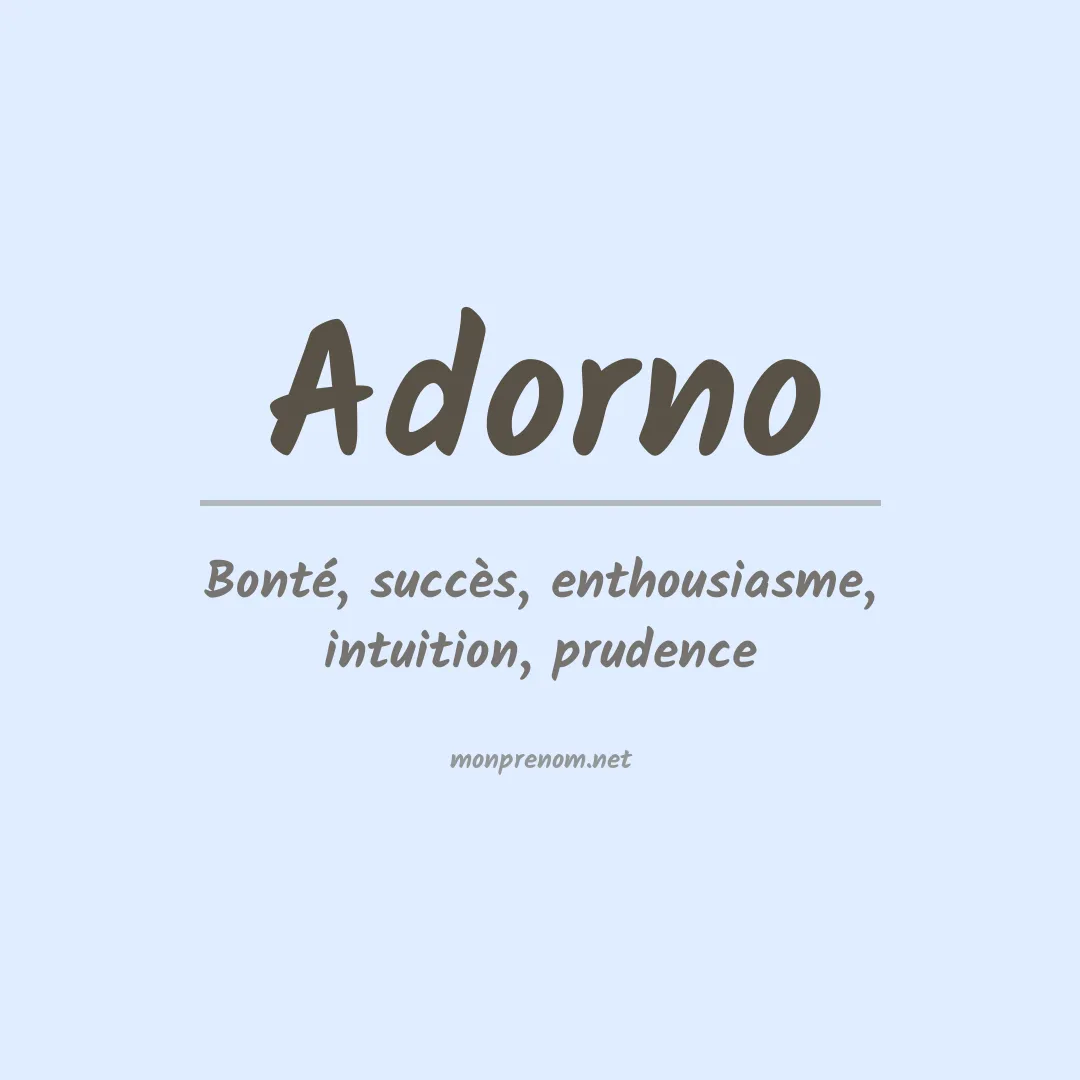 Prénom Adorno