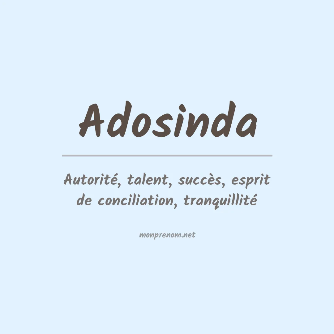 Prénom Adosinda