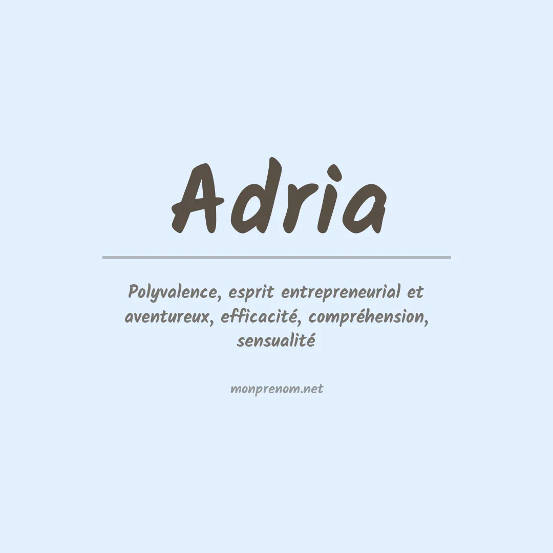 Prénom Adria