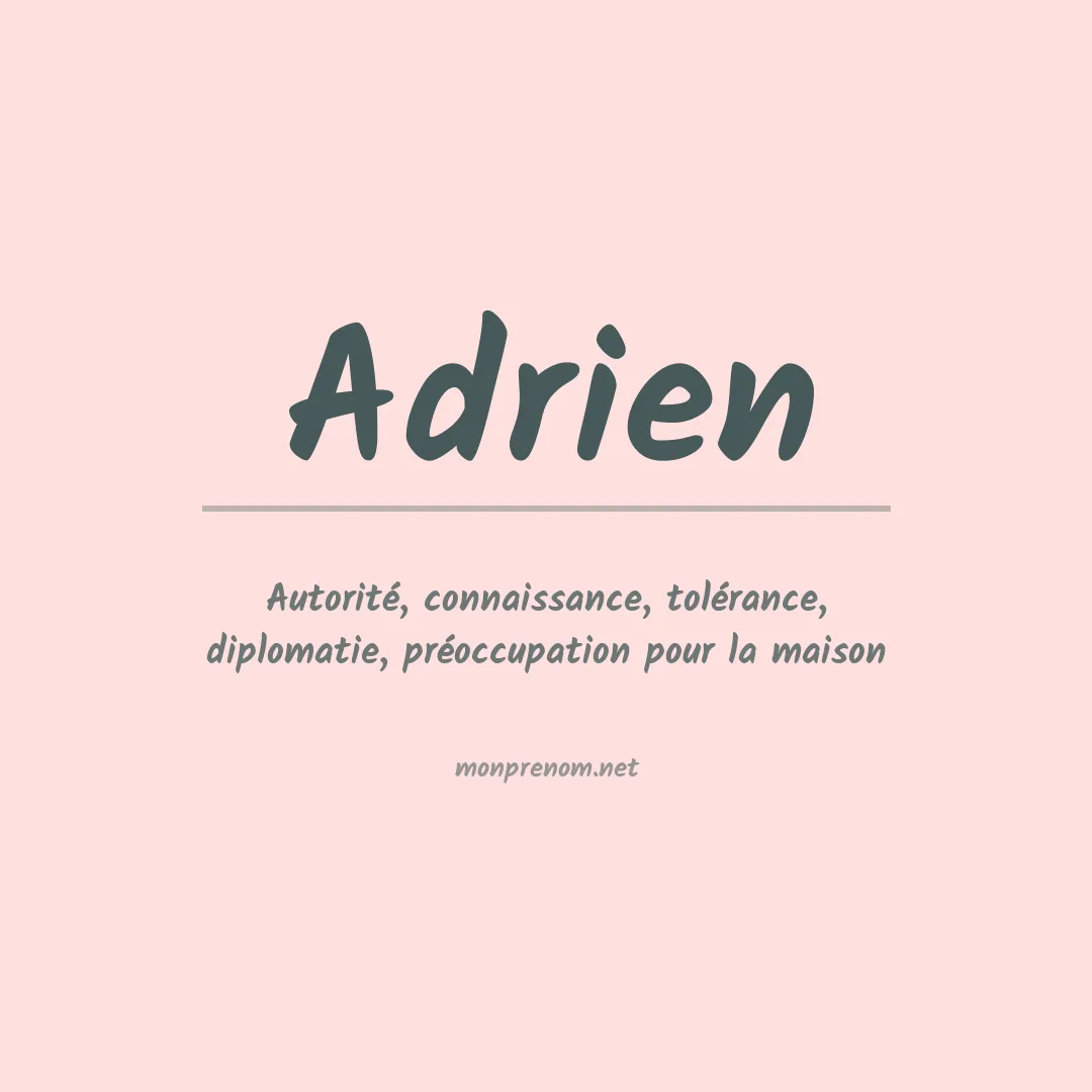 Prénom Adrien